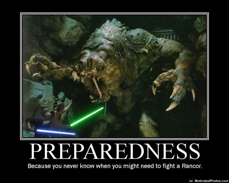 Preparedness Motivational Poster