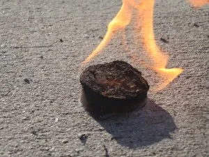 Making Fire Starting Wafer Candles