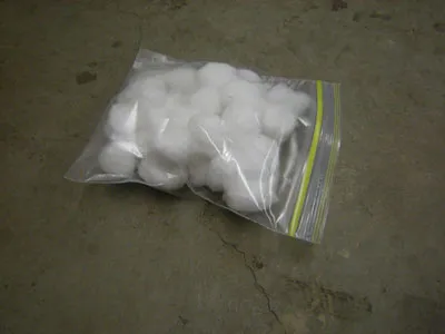 Awesome Firestarter - cotton balls and vaseline
