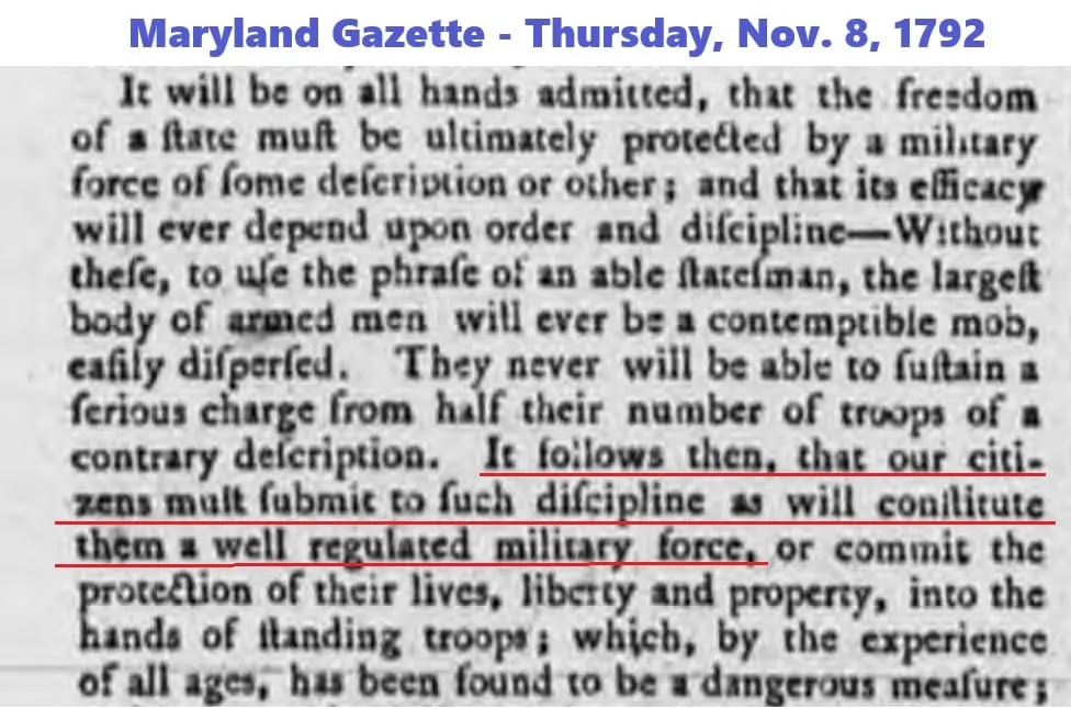 Quote by Maryland Gazette