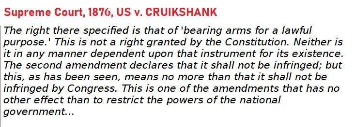 Quote by US Supreme Court