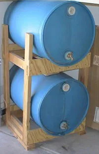 DIY: Horizontal Storage of 55 gal. Water Barrels