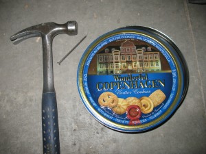 Char cloth cooking tin