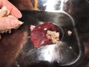 Making elk burger with added beef fat